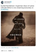 澳门太阳城官网：“扎导剪辑版”《正义联盟》将于明年登陆HBO Max流媒体平台